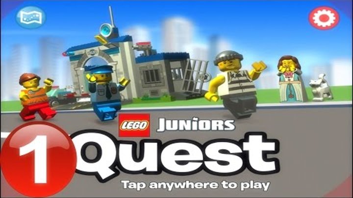 Лего приключение #1 полицейский и преступник , Lego juniors quest, обучающая игра для детей, мультик