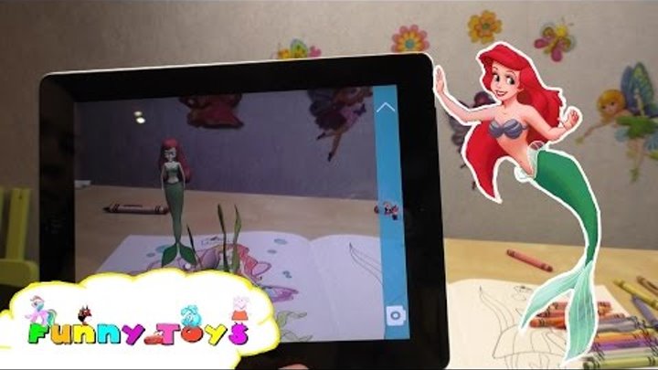 Princess Ariel 3D Disney Русалочка 3D Живая Раскраска