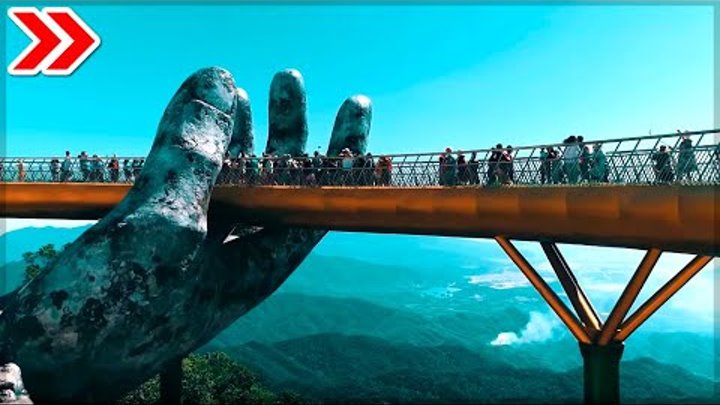 Золотой мост - Вьетнам, восьмое чудо света! \\ Семь чудес мира. Красивые места планеты.