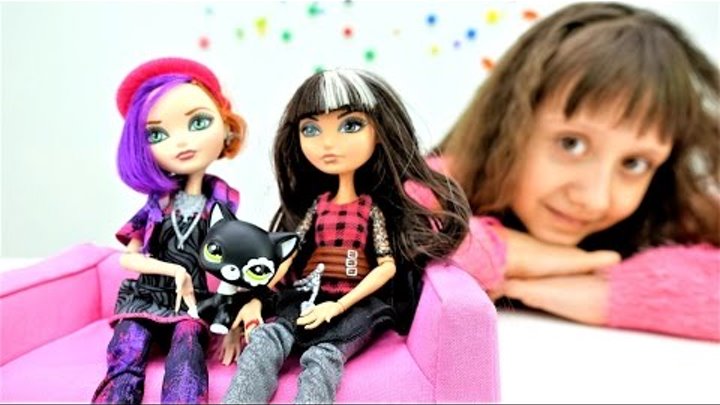 #Куклы Эвер Афтер Хай в приюте для животных! Мультики для девочек. Видео про кукол