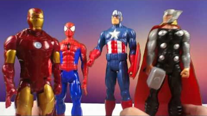 #Супергерои: детское видео. Тор и #Человекпаук спасают Капитана-Америка!