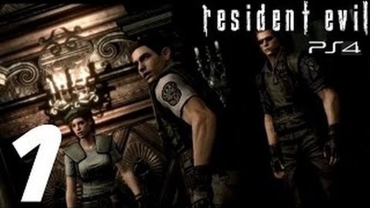 Resident Evil 1 Remake Gameplay PS4 - Jill Valentine THE MANSION - Part 1