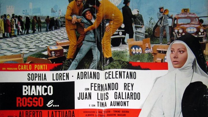 Белый, красный и... (Италия 1972 HD) 16+ Драма _ Софи Лорен и Адриано Челентано