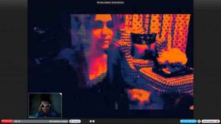 Miley Cyrus&Alex on "Skype" REAL