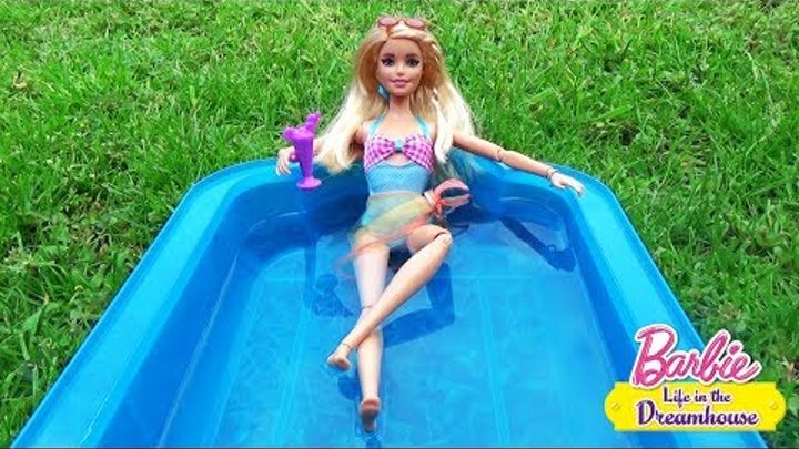 Мультик Барби и сестры в доме мечты с бассейном Кен, Райан в гостях Play doll ♥ Barbie Original Toys