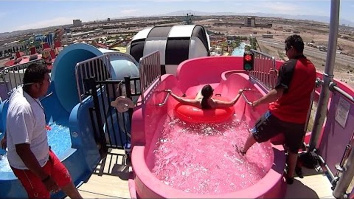 Pink GoGo Water Slide at Cowabunga Bay Las Vegas