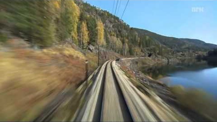 Поезд Svenkerud - Oslo Норвегия. Прекрасное видео и музыка!