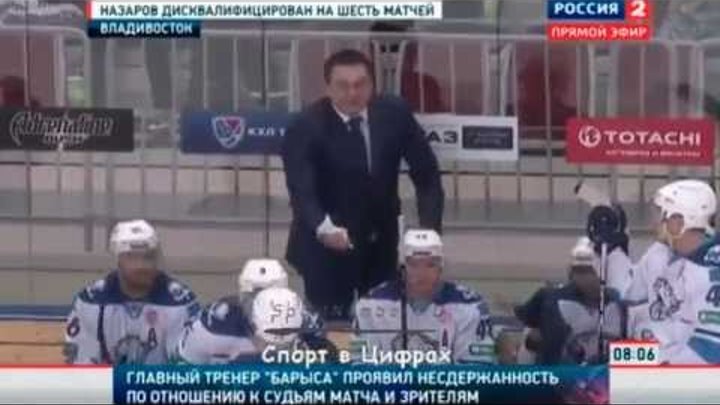 Андрей Назаров, выходки в КХЛ