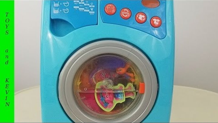 Волшебная стиральная машина с сюрпризами Детские игры и видео для детей про игрушки ТРОЛЛИ 2016