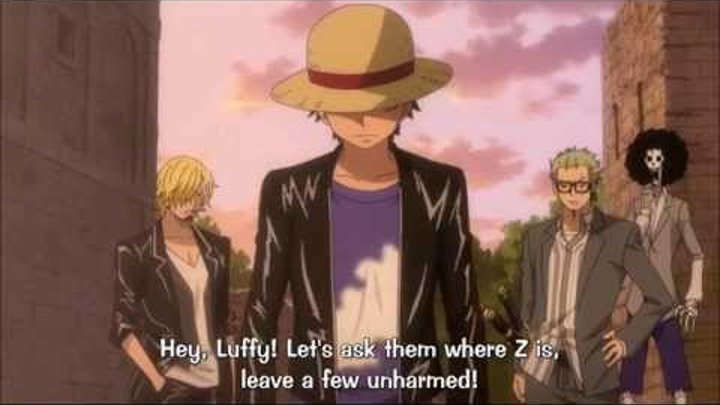 One Piece movie Z Luffy Conqueror's Haki 1080p eng sub