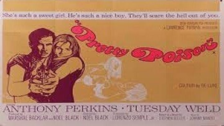 ASA 🎥📽🎬 Pretty Poison (1968) a film directed by Noel Black with Anthony Perkins, Tuesday Weld, Beverly Garland, John Randolph