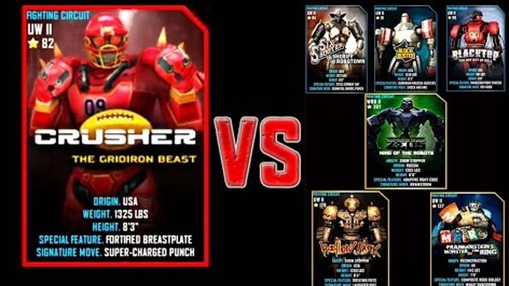 Real Steel WRB FINAL CRUSHER Series of fights NEW ROBOT (Живая Сталь)