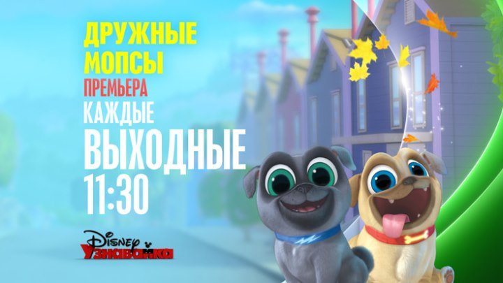 "Дружные мопсы" на Канале Disney!