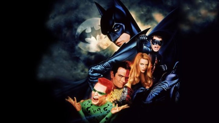 Бэтмен навсегда (приключенческий фэнтези с Вэлом Килмером, Томми Ли Джонсом, Джимом Керри, Николь Кидман) | США-Великобритания, 1995