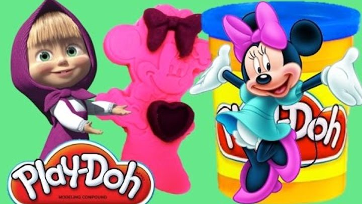 Play doh Minnie Mouse Disney Masha i Medved Плей до Минни Маус Маша и медведь