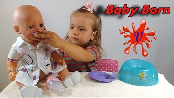 Кукла БЕБИ БОН распаковка и обзор.Doll Baby Born unboxing and review.