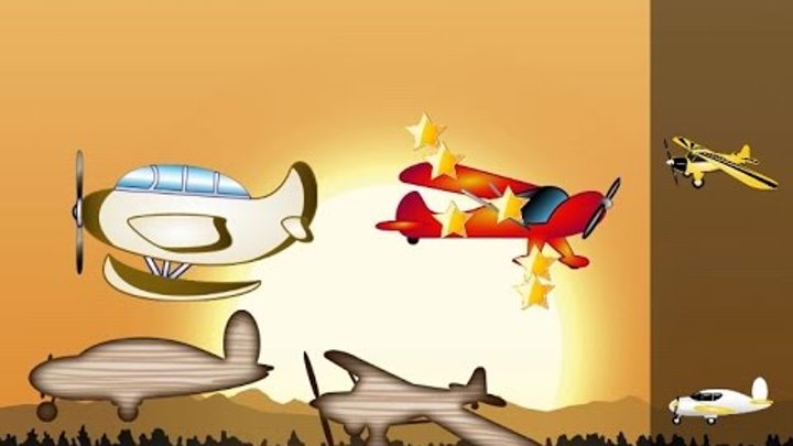 Самолеты Игры для Детей. Обучающая Игра для Мальчиков. Развивающий Мультфильм