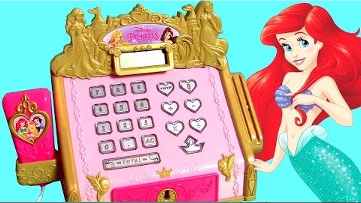Disney The Little Mermaid Ariel Royal Cash Register Toy with Surprise Toys Disney Frozen Elsa