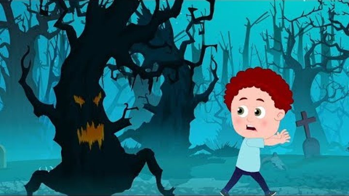 страшные леса | Хэллоуин рифмы | детские песни | Scary Rhymes For Kids | scary Woods Behind My House