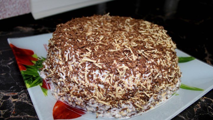 Самый простой и быстрый в приготовлении бисквитный торт.