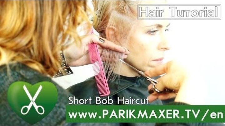 Short Bob Haircut parikmaxer tv english version