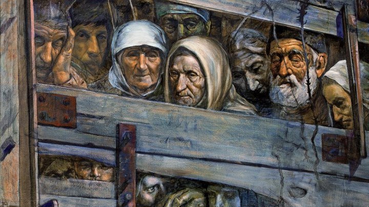Депортация Карачаевцев. Выжило лишь одна третья народа.