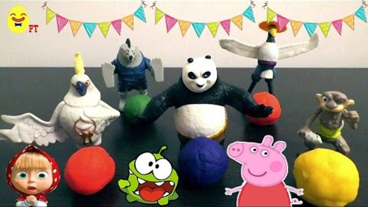 Surprise eggs Kungfu Panda. Kinder Surprise. Девочка открывает сюрприз