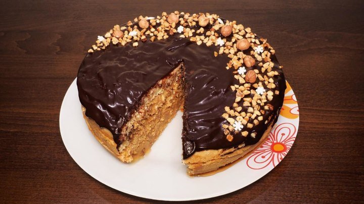 Супер торт ореховый в мультиварке, рецепт домашнего торта с орехами. Рецепты для мультиварки. Мультиварка. Выпечка в мультиварке