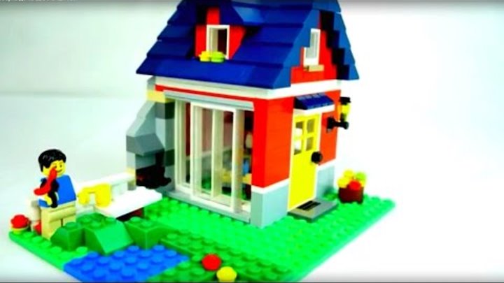 Лего игры. Видео для детей. Собираем дом из конструктора LEGO.