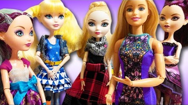 Мультики куклы Барби и куклы Эвер Афтер Хай Мультики для девочек Стоп моушен Последняя вечеринка #44