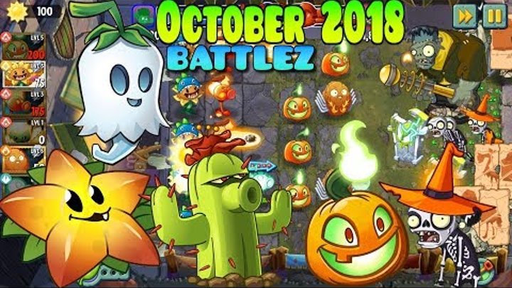 Plants vs. Zombies 2 - BATTLEZ October 2018 - Lawn of Doom BATTLEZ (Ep.382)