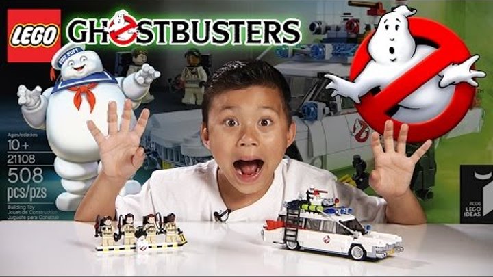 LEGO GHOSTBUSTERS ECTO-1 Set 21108 - Time-lapse Build, Stop Motion, Unboxing & Review!