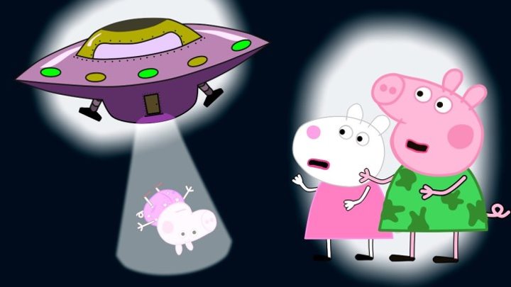 Свинка Пеппа Пришельцы похитили Джорджа 1 серия Мультфильм анимация Peppa pig
