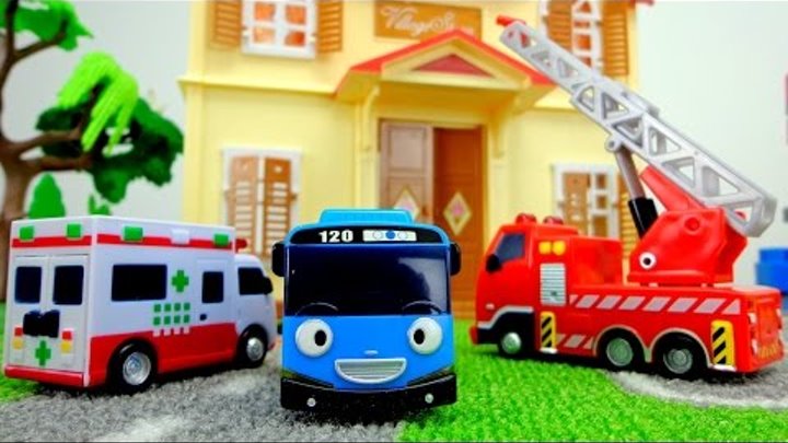 Мультики про машинки: Автобус Тайо! Пожарная машина и скорая помощь. Ссора. Игрушки из мультфильма.