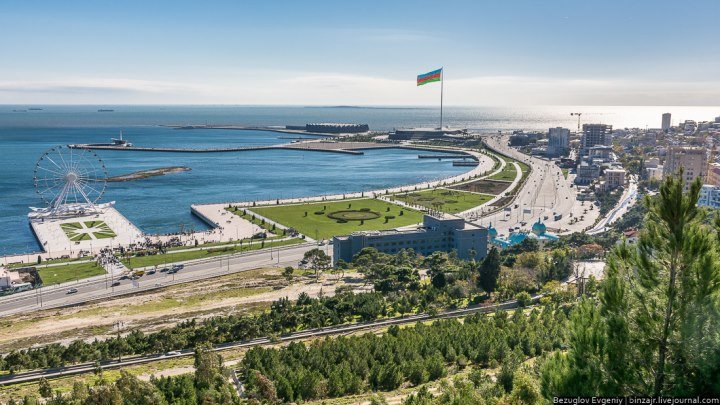 Познавательный Баку.Самая красивая панорама города - Нагорный парк. Бульвар. Бакинская бухта.