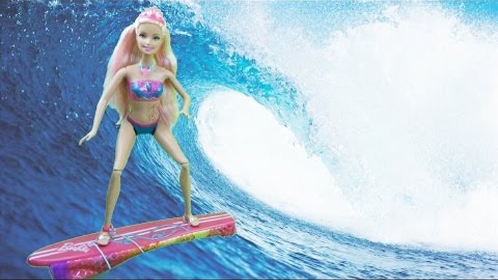 Кукла Барби русалочка и спортсменка серфинга / Barbie doll mermaid and athlete surfing