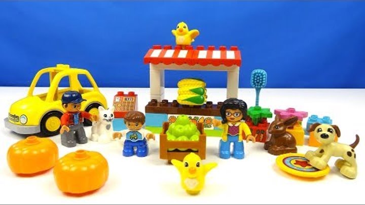 Строим из Lego Duplo LEGO DUPLO 10838 Family Pets, LEGO DUPLO 10867 Farmers' Market фермерский рынок