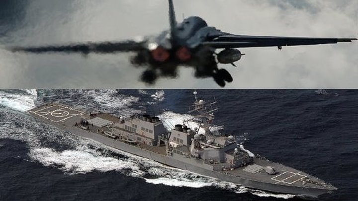 Российские Су-24 снова напугали моряков с американского эсминца «Дональд Кук»