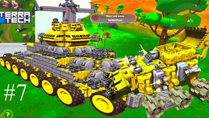 TerraTech #7 Игровой мультик про боевые машинки как лего конструктор мульфильм про танки и самолеты