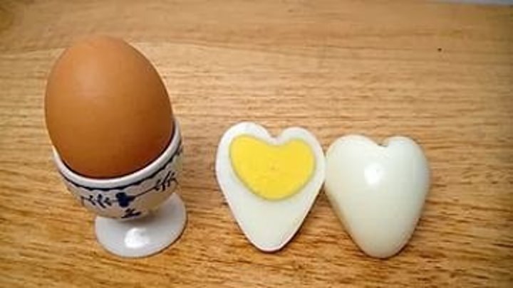 Оформление сердечного яйца