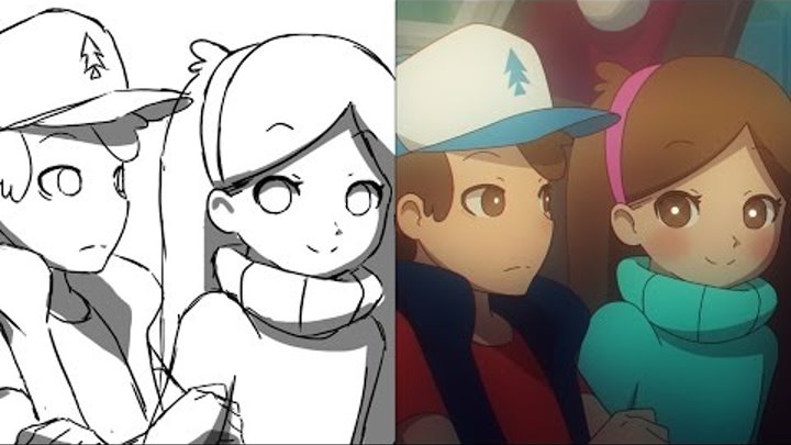 What if "Gravity Falls" was an anime (Animation Breakdown)