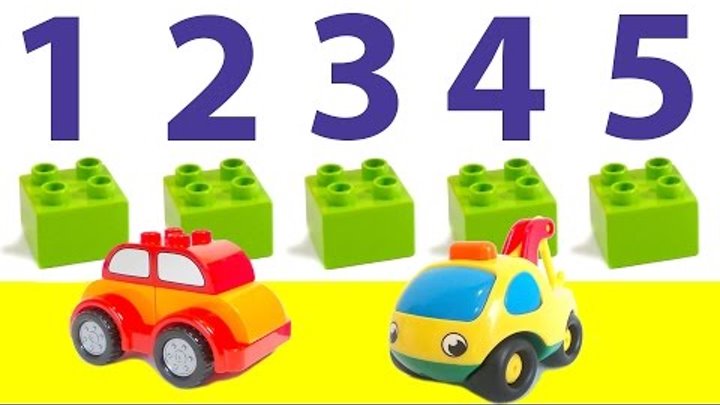 Машинки учат цифры в городе Лего. Сборник. Цифры от 1 до 5. Все серии подряд