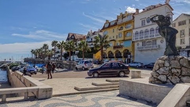 Лазурный Берег Португалии. Престижный Курорт Кашкайш. Пляж. Часть 1