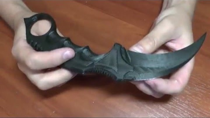 Нож керамбит из CS:Go своими руками с помощью 3D принтера