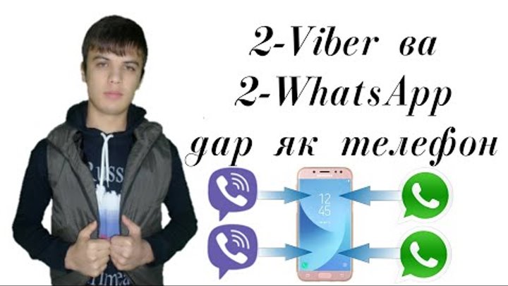2-Viber ва 2-WhatsApp дар як телефон
