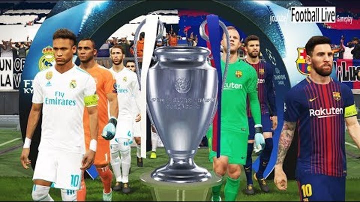 UEFA Champions League Final | Penalty Shootout | FC Barcelona vs Real Madrid | PES 2018 Gameplay PC