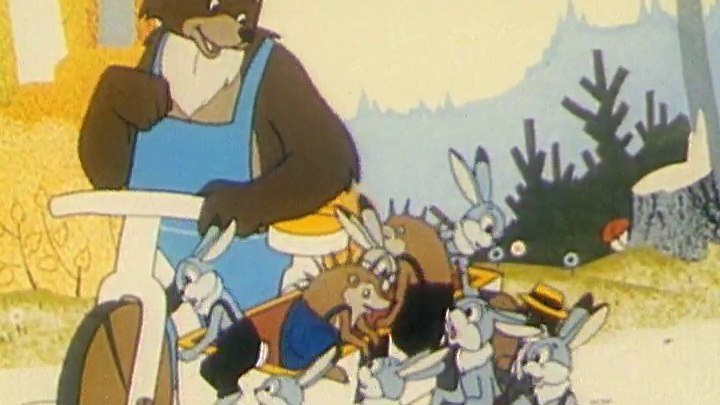 Лиса, медведь и мотоцикл с коляской Мультфильм, 1969