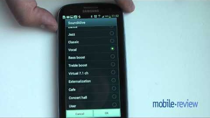 Samsung Galaxy S III. Музыкальный плеер, а также радио