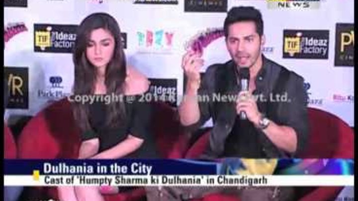 Cast of 'Humpty Sharma ki Dulhania' in Chandigarh