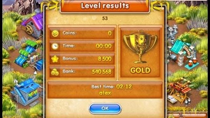 Farm Frenzy 3 only GOLD (level 53) playthrough Веселая ферма 3 (уровень 53) Золото